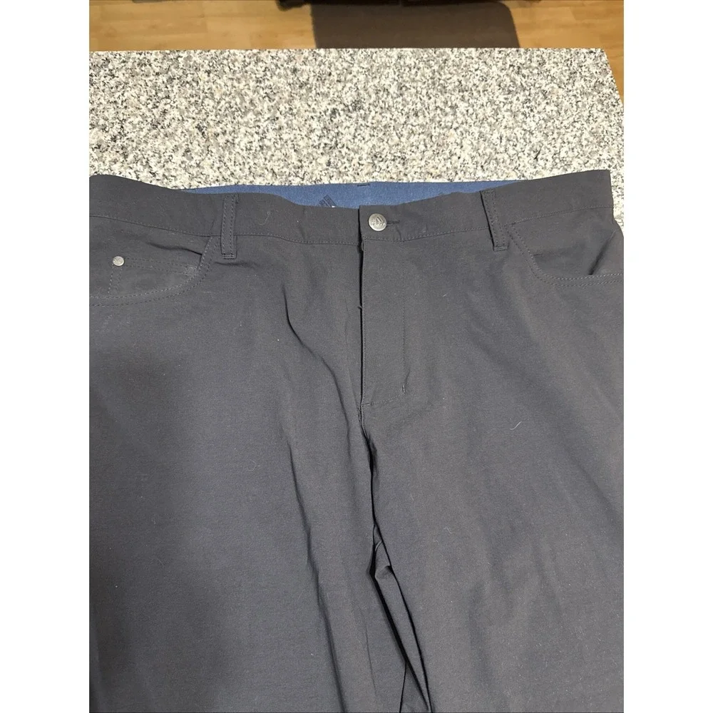 Adidas Prime Green Golf 38X30 Navy 5 Pocket Tapered Fit Pants